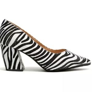 Nadia x Fashion to Figure Zebra Block Heel